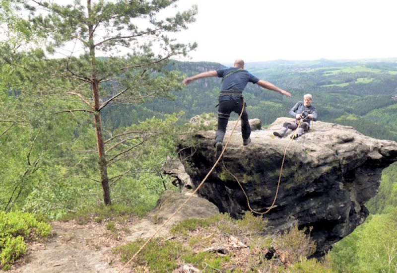 Rübezahlturm Sprung
