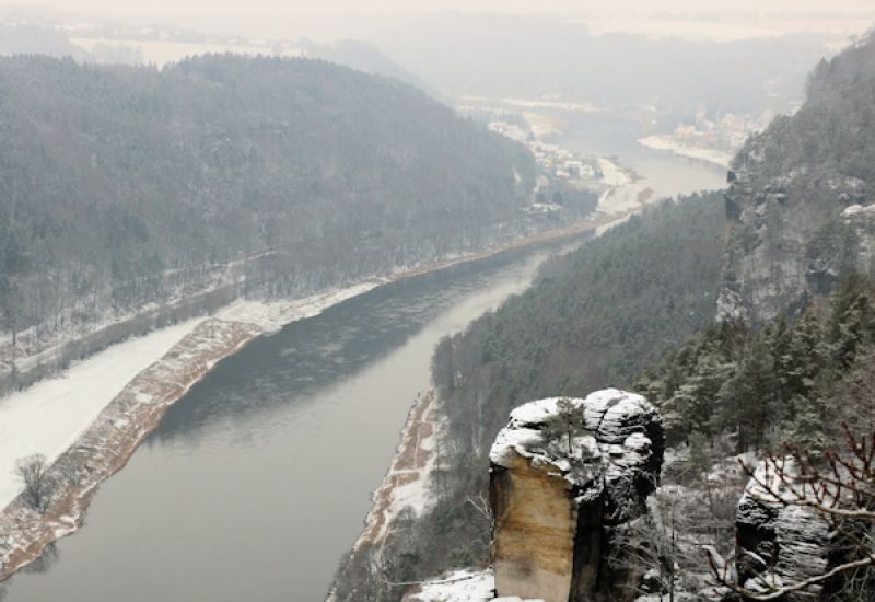 Bastei bei Rathen im Winter
